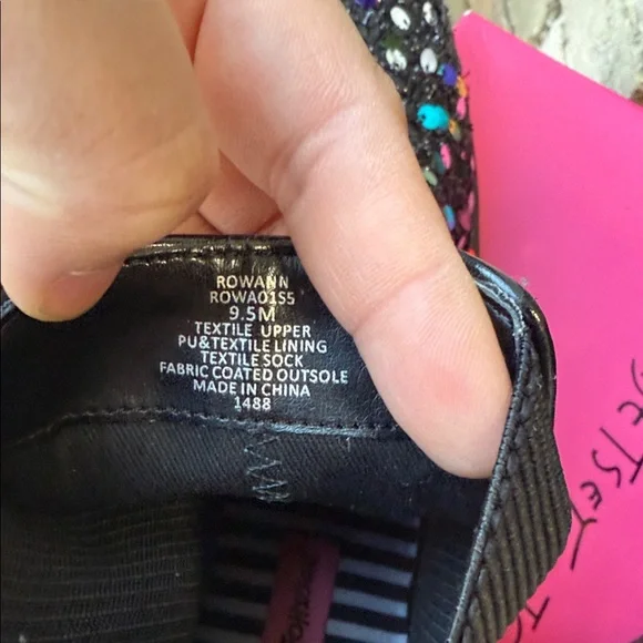 Betsey Johnson Multicolor Sequin Ankle Boots - Picture 9 of 11